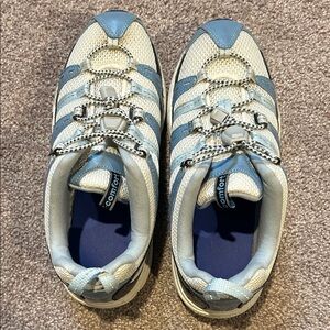 Blue and White Womens Dr Comfort Sneakers